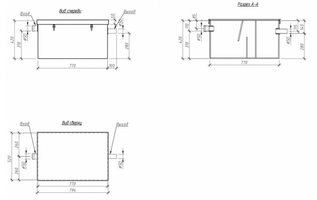Жироуловитель под мойку Alta M-In 1.5-100