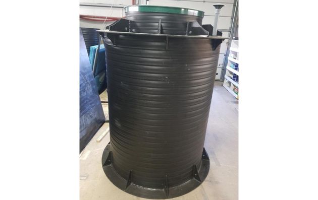 Пластиковый погреб (круглый, диаметр 1,5 метра)