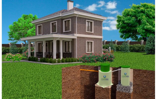 Станция биологической очистки Гринлос Аква 10 Супер Лонг ПР