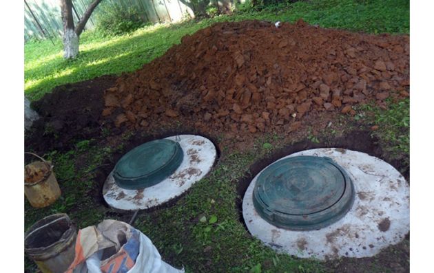 Ж\Б септик на базе метровых колец