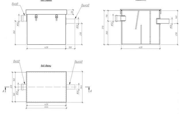 Жироуловитель под мойку Alta M-In 0.5-25