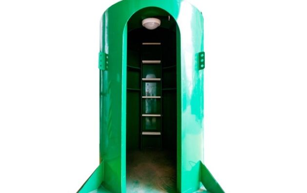 Модернизированная стационарная лестница для Кессона (за 2 метра)